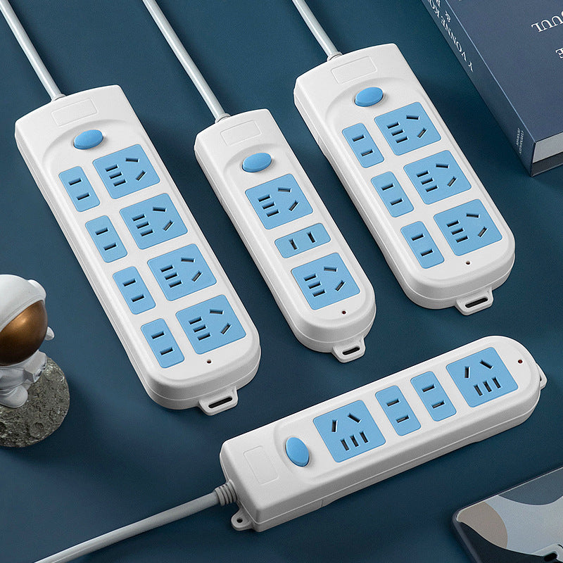 Multi-outlet power strip with long cord - versatile functionality for home, dorm, and extension cord needs - 606 model