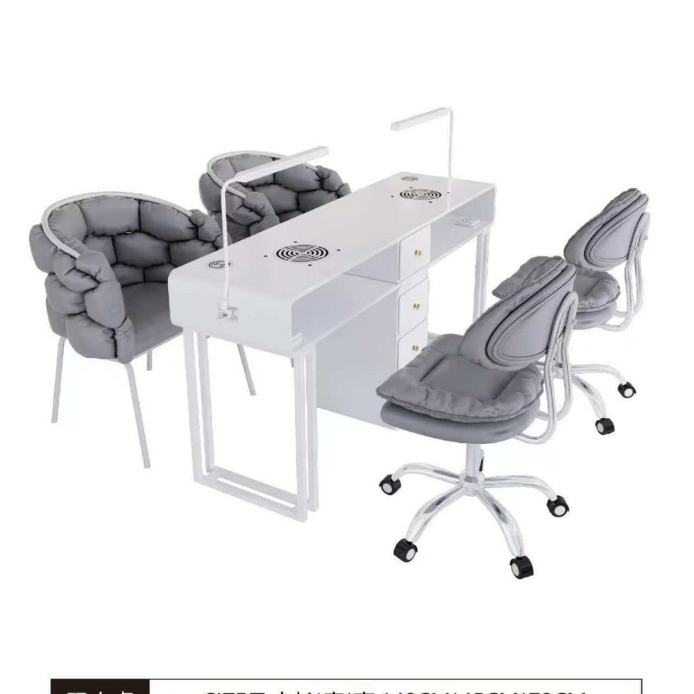 Cute popular scandinavian makeup stool bedroom backrest chair light luxury ins style modern minimalist nail salon