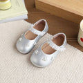 Vancahao  spring new children's leather shoes girls' mary jane lace princess shoes fashionable versatile flats