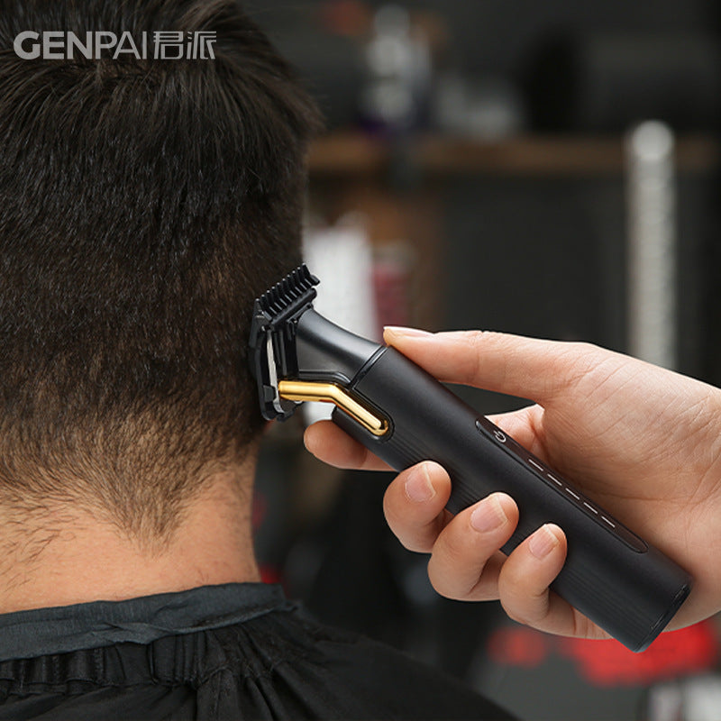 Hairdressing salon hairdressing special electric clipper oil head carving push white electric clipper washable magnetic beard clipper cross-border