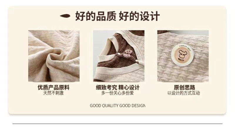 Baby autumn winter gentleman onesie heattech quilted outwear infant full month baby clothes thin cotton