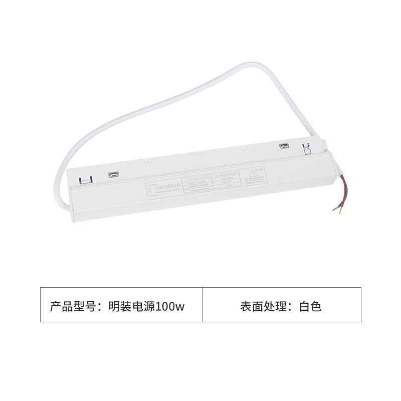 White Magnetic Track Light Surface Installation Embedded Frameless Living Room LED Spotlights Embedded Mainless Lighting Design