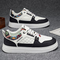 Spring ethnic style patchwork breathable casual sneakers men's soft bottom non-sliptrendyretroeasiest for matchlow ankle sneakers men