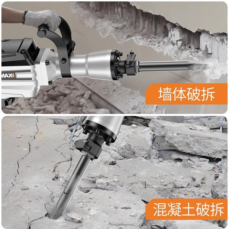 High-power electric demolition hammer, 95/65 heavy-duty impact hammer, industrial-grade single-use concrete breaking, wall demolition, and pile driving tool