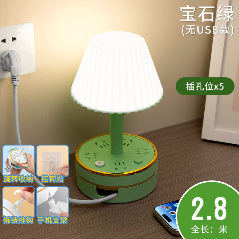 Master bedroom table lamp bedside lamp modern decorative atmosphere night light baby feeding eye protection soft light sleep usb socket