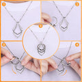 New arrival: european & american fashion geometric ring stand necklace wedding magic engagement safety pendant necklace gift