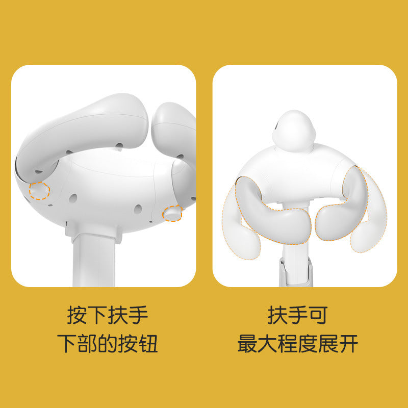 Baby standing bath support - adjustable & foldable infant bath tub for washing & bathing