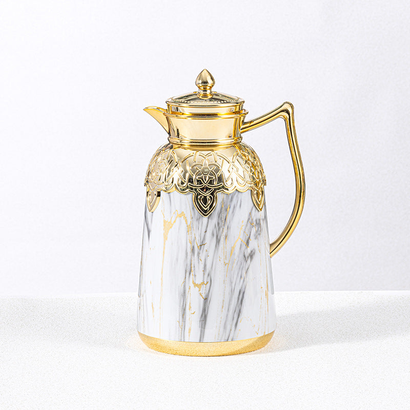 Wholesale gifts coffee pot thermos pot for home large capacity european style coffee pot