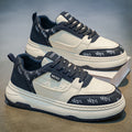 Men's shoes 2026 spring new breathable athletic casual sneakers men's shoes thick sole height increasing white student trendy shoes