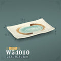 Melamine hot pot side dish plate beef plate imitation porcelain sushi plate korean style barbecue dish plate palace style hotel bowl and dish suit