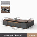 3.0m double cabinet boss table [painted desktop model]