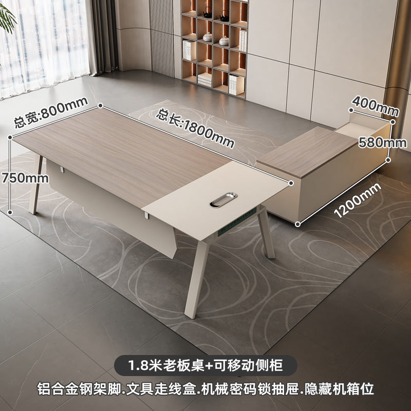 Modern minimalist executive desk manager office desk executive office table stylish boss desk office desk and chair set