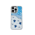Turtle and starfish design, eye-catching phone case for apple 17 pro max. perfect for the beach, this iphone 16 case offers drop protection and a vibrant, ocean-inspired look