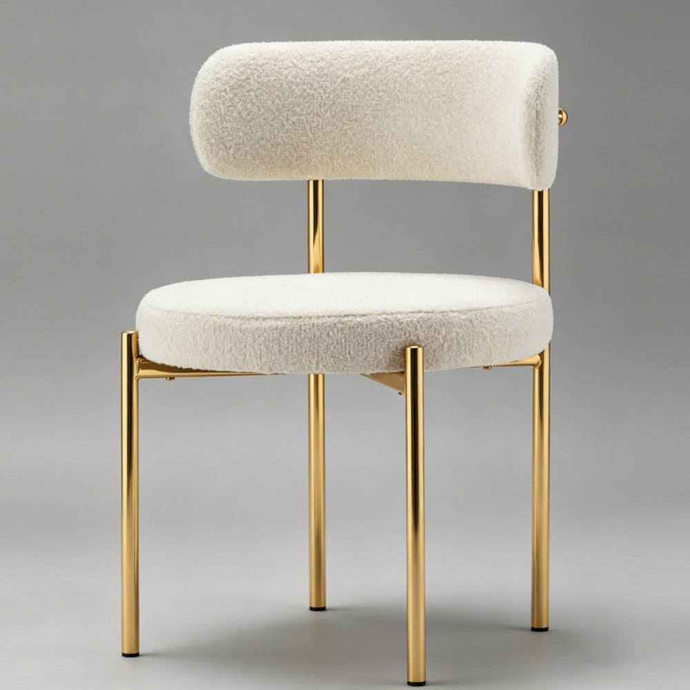 Dining chair stainless steel legs velvet accent for home oem