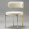 Dining chair stainless steel legs velvet accent for home oem