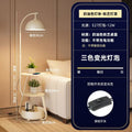 Cream-colored iron art table lamp with tri-color lighting