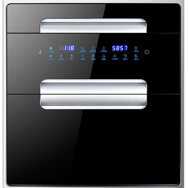 Wholesale uv three-layer 120l disinfection cabinet embedded for home small kitchen tableware chopsticks disinfection cabinet