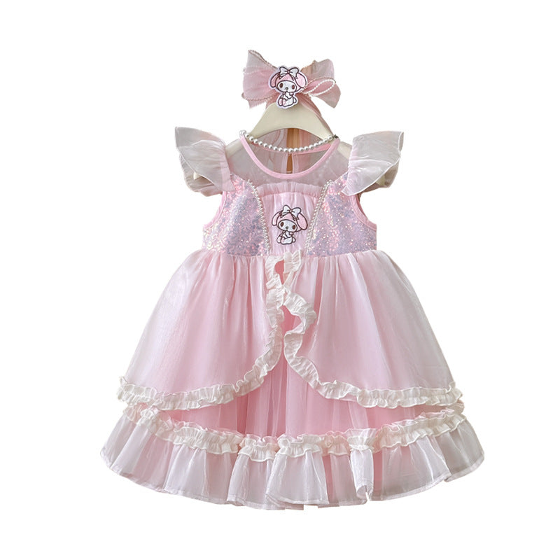 Girls' dress  summer new lolita kuromi birthday dress princess dress