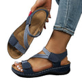 Amazon  summer new plus size cross-border sandals women's roman style comfortable velcro outdoor sandals wholesale