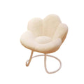 Cosmetic chair small apartment simple petal chair home fabric leisure back chair cream style dressing table chair cross-border