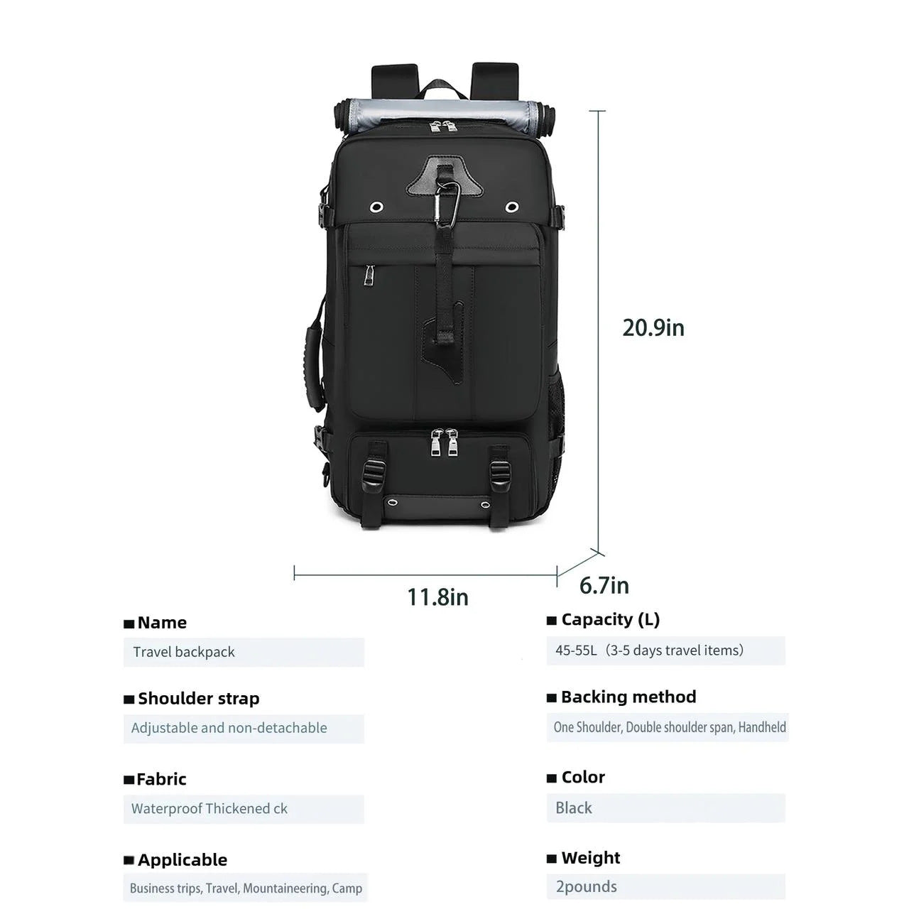 Cross-border backpack Sports outdoor backpack Portable travel Lightweight mountaineering bag Folding bag Hiking cycling Waterproof