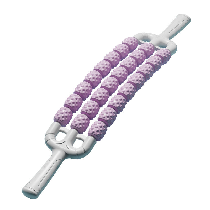 Four-row bendable massage stick - yoga spiky ball - sensory integration training for kids - muscle relaxation massage