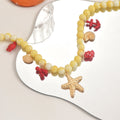Natural jade necklace wholesale cross-border new style shell beaded jewelry niche high-end accessories women's clavicle chain