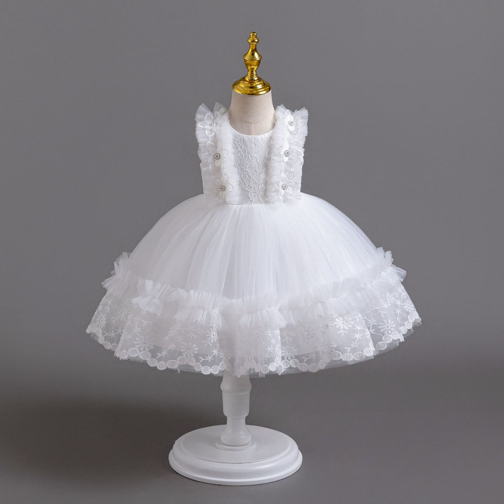 Exportnew arrival children's dress lace tutu princess dress female toddler first birthday dress baby dress