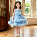 Exportgirl dress sleeveless vest cake skirt tutu skirt sweet style tulle knee-length foreign style princess skirt in stock