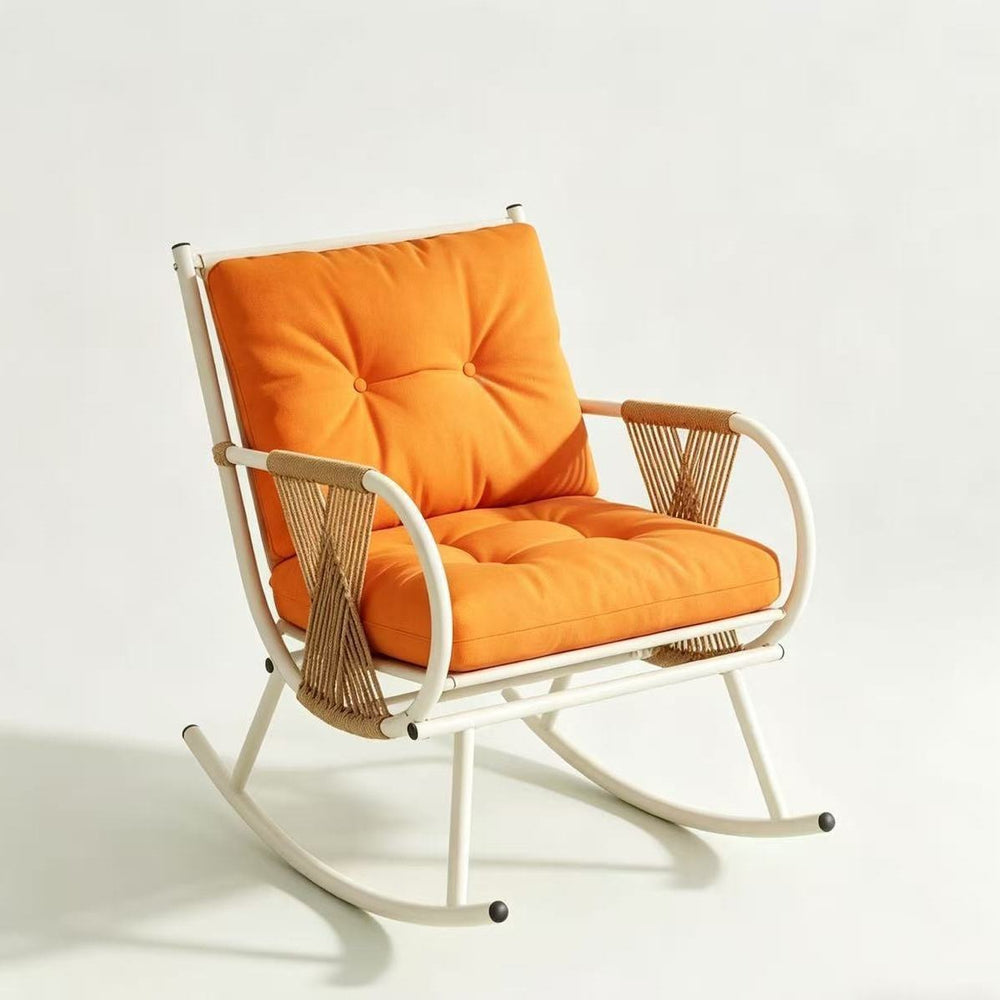 Rocking chair balcony casual rattan chair for home lazy sofa single living room rocking chair outdoor adult lounge rocking chair