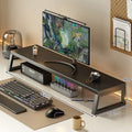 Computer elevated stand, e-sports room desktop storage rack, monitor bottom support rack, workstation long laptop stand
