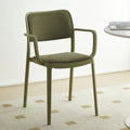 Scandinaviancasual soft-packed fabric dining chair back chair desk computer stool for home modern casual stackable chair