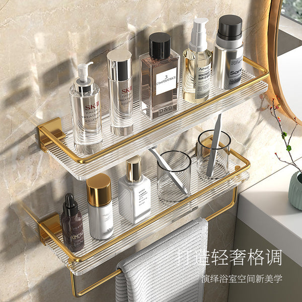 Toilet bathroom rack non-punching acrylic toilet toilet toilet washstand wall towel rack storage