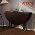Folding table - round, compact, multi-functional, extra-thick, portable round table - living room folding dining table