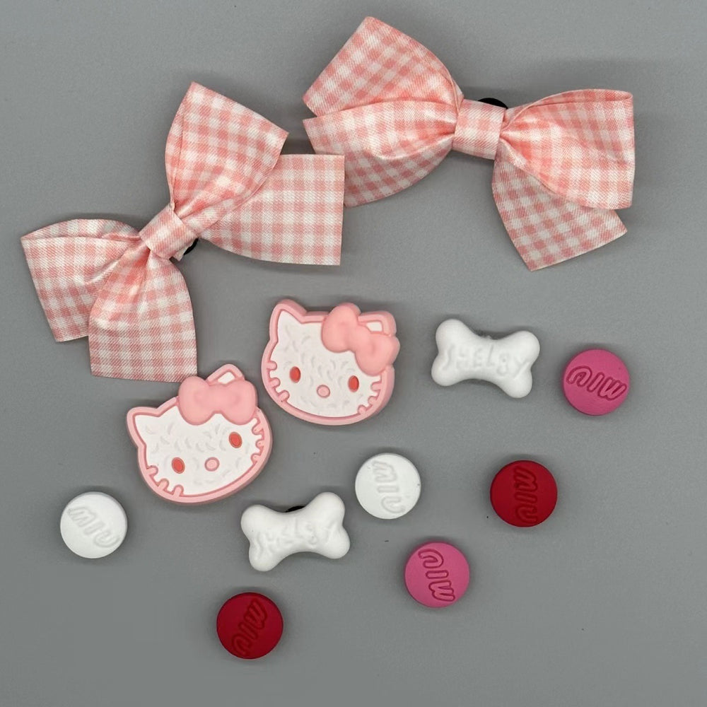 Diy accessories sweating dog cinnamon dog clog shoe flower ornaments shoe buckle cute cartoon detachable shoe flower buckle wholesale