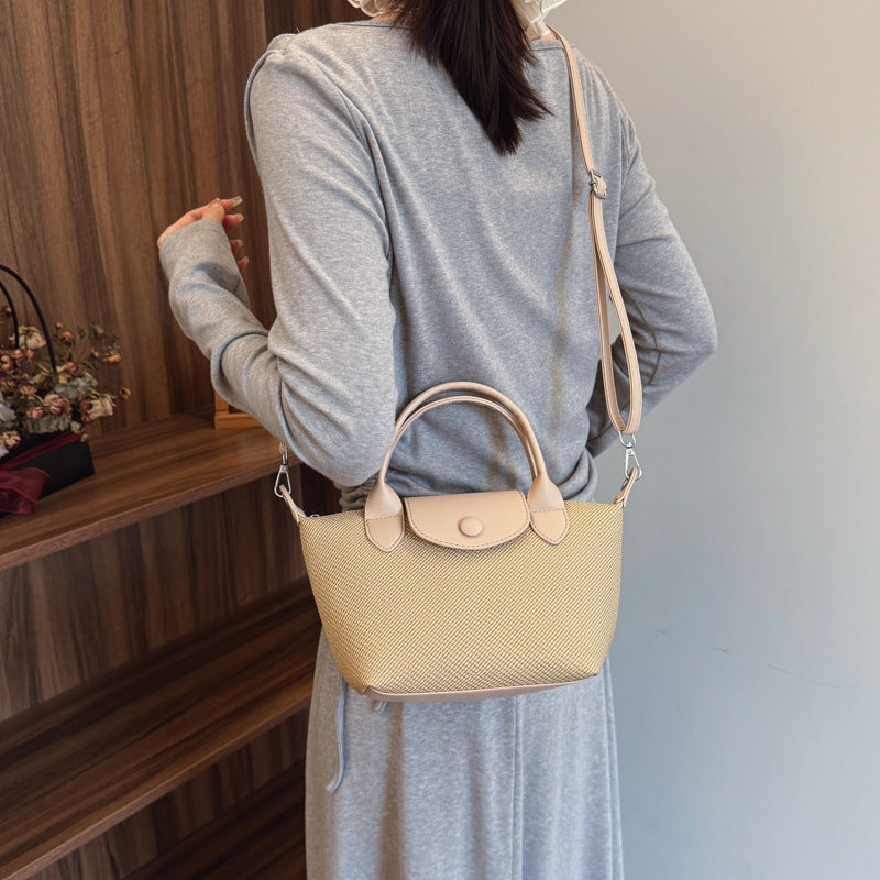 French fashion retro dumpling bag women's 2025 new simple texture shoulder bag versatile messenger bag mobile phone bag