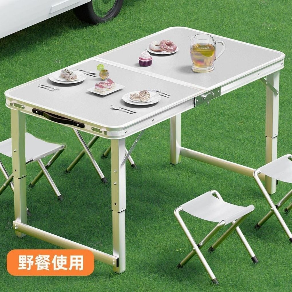 Outdoor foldable table night market stall casual table for home foldable dining table and chair portable street stall rectangular table