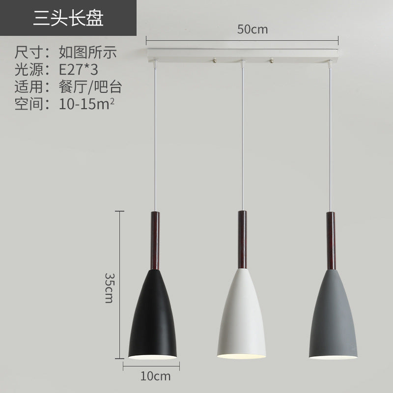 Wholesale pendant lights: modern minimalist nordic style bedside, restaurant, and three-light chandeliers - trending cross-border small package lighting