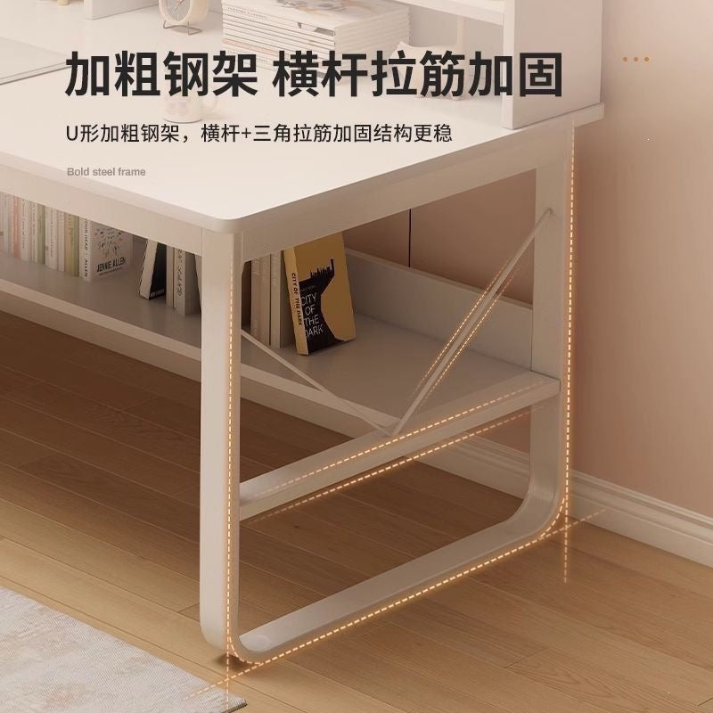 Desk and bookshelf all-in-onefor home bedroom student study writing desk office desk computer desk desktop writing desk table