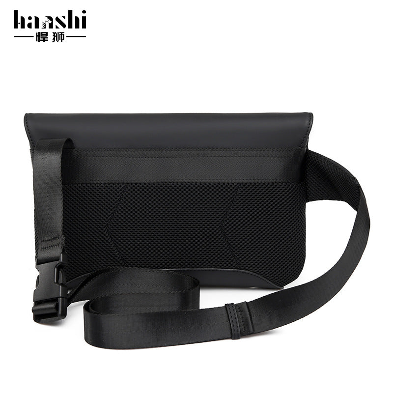 Fashion Men's Crossbody Bag Premium Sense Chest Bag Casual Fanny Bag One Shoulder Waterproof Men's Bag Travel Women's Shoulder Bag Tide