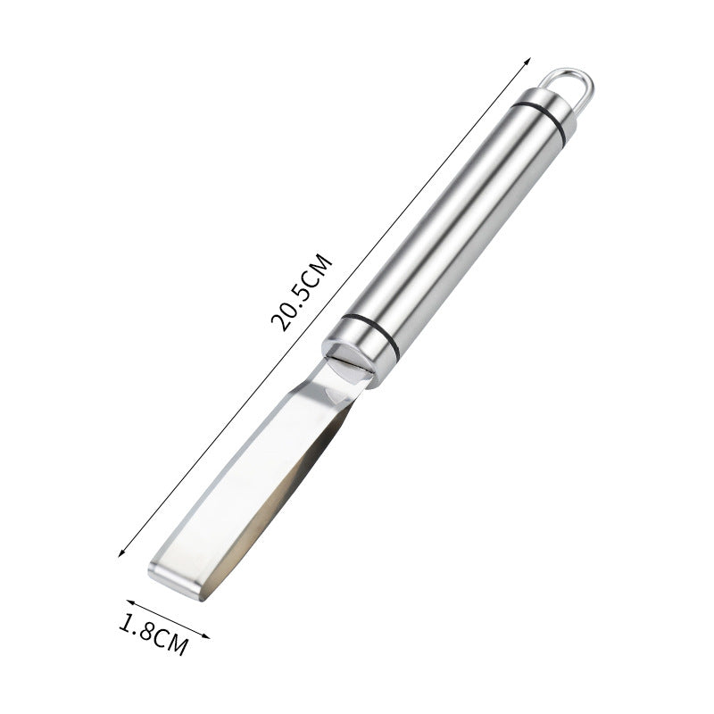 304 stainless steel mango corer - multi-functional mango pitter, fruit snack tool, pineapple peeler & core remover