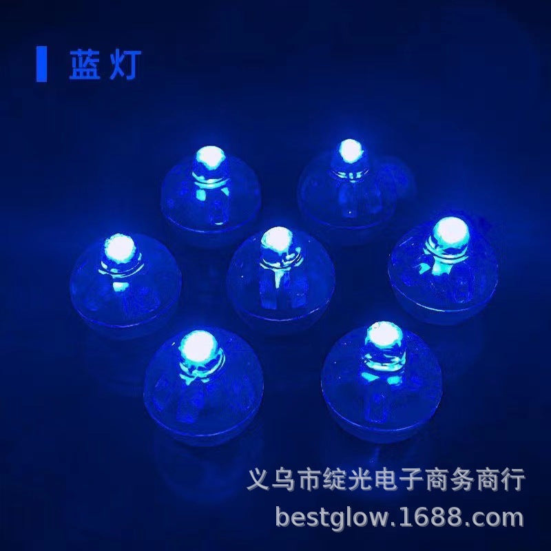 Mini led luminous light headgear lighting light yellow flash warm white light small ball light accessories small wick