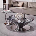 French new arrival suspended flying saucer coffee table living room for home small apartment creative designer style normcore marble coffee table