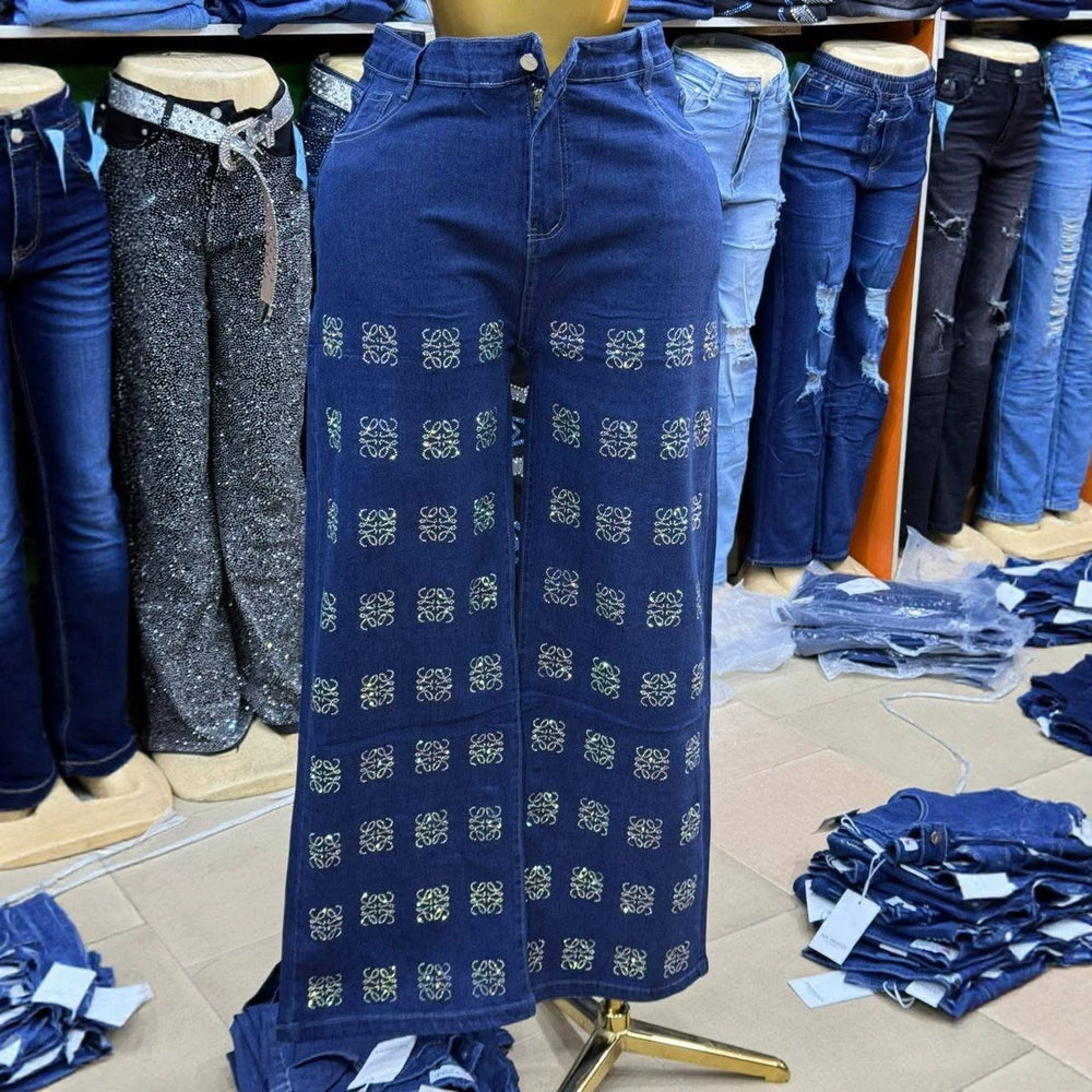 Cargo jeans women's sequinjeans wholesale boyfriend jeans available pants for women