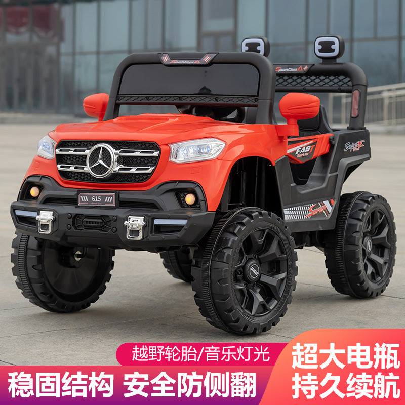 New children's electric car four-wheeled baby 1-5 years old can sit double drive cartoon car boys and girls with remote control