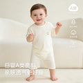 Baby pajamassummer thin breathingkids home clothes summer boys and girls three-quarter sleeves air conditioning clothes separatessuit