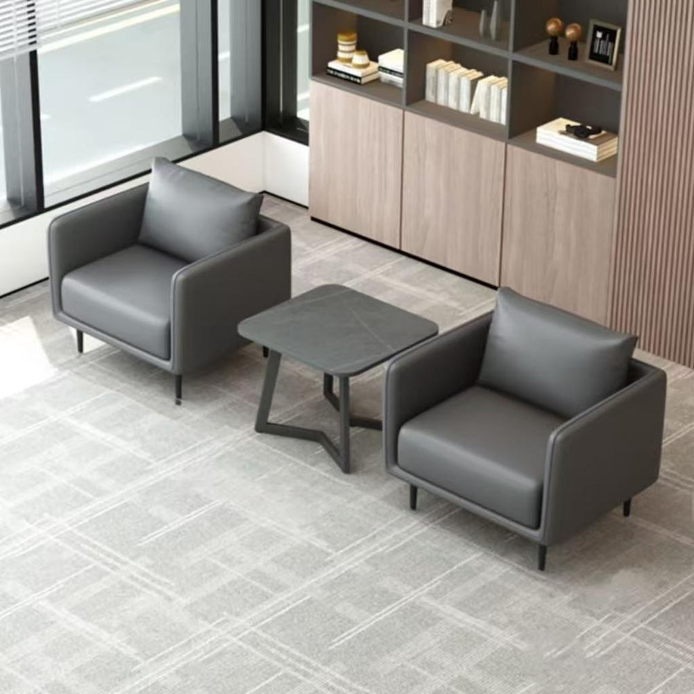 Luxury office sofa set for 4s dealerships: minimalist modern business reception, meeting, and lounge area - available in single, double, and three-seater configurations