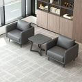 Luxury office sofa set for 4s dealerships: minimalist modern business reception, meeting, and lounge area - available in single, double, and three-seater configurations