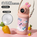 Pink [temperature cover] stainless steel children's cup