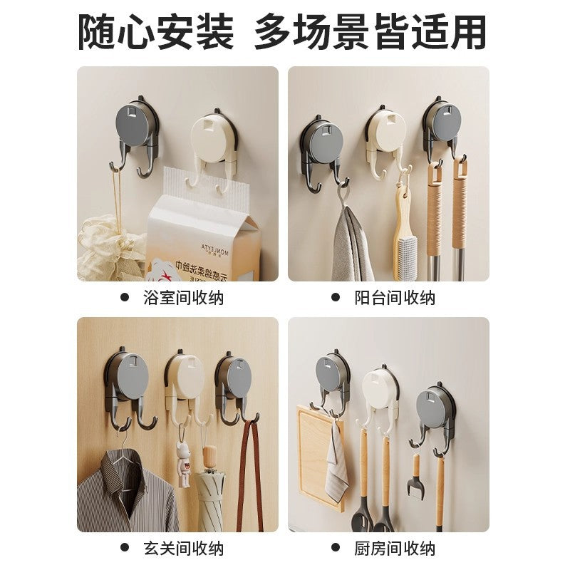 Suction cup hook, traceless, punch-free, vacuum strong load-bearing sticky hook, kitchen door back, bathroom, toilet wall sticky hook